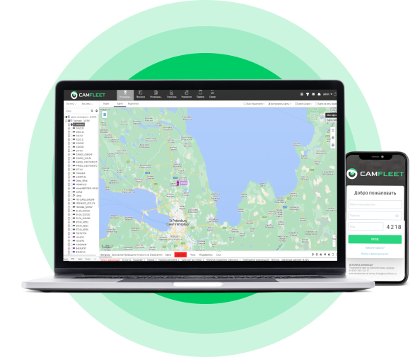 Видеонаблюдение для транспорта — оборудование CamFleet